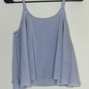 Light blue crop blouse